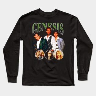 Nursery Cryme Chic Genesis Band Tees, Weave a Tale of Fashion Fantasy with Prog-Rock Long Sleeve T-Shirt